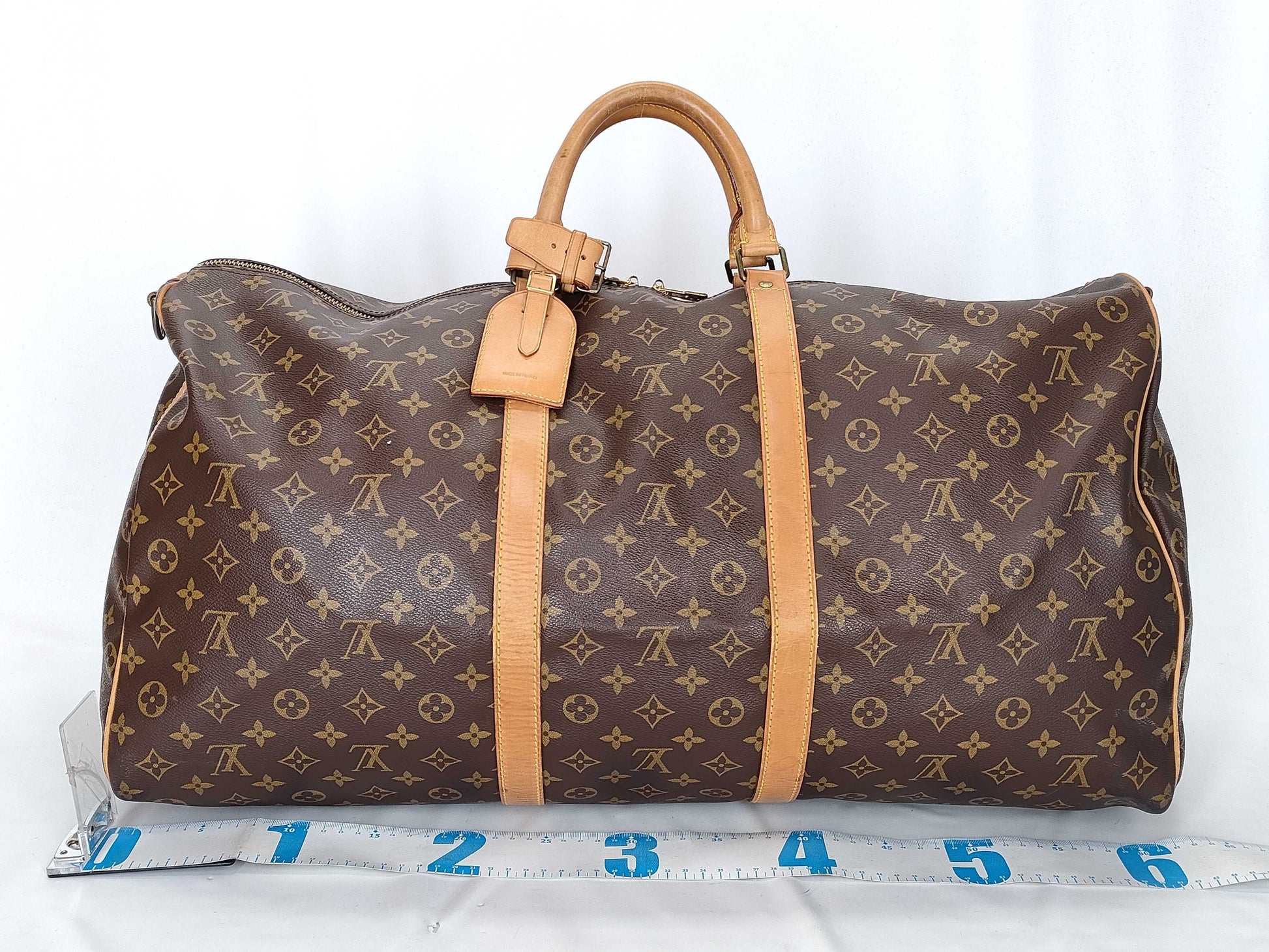 LOUIS VUITTON RFID Unverified Monogram Keepall 60 Bandouliere Boston Bag