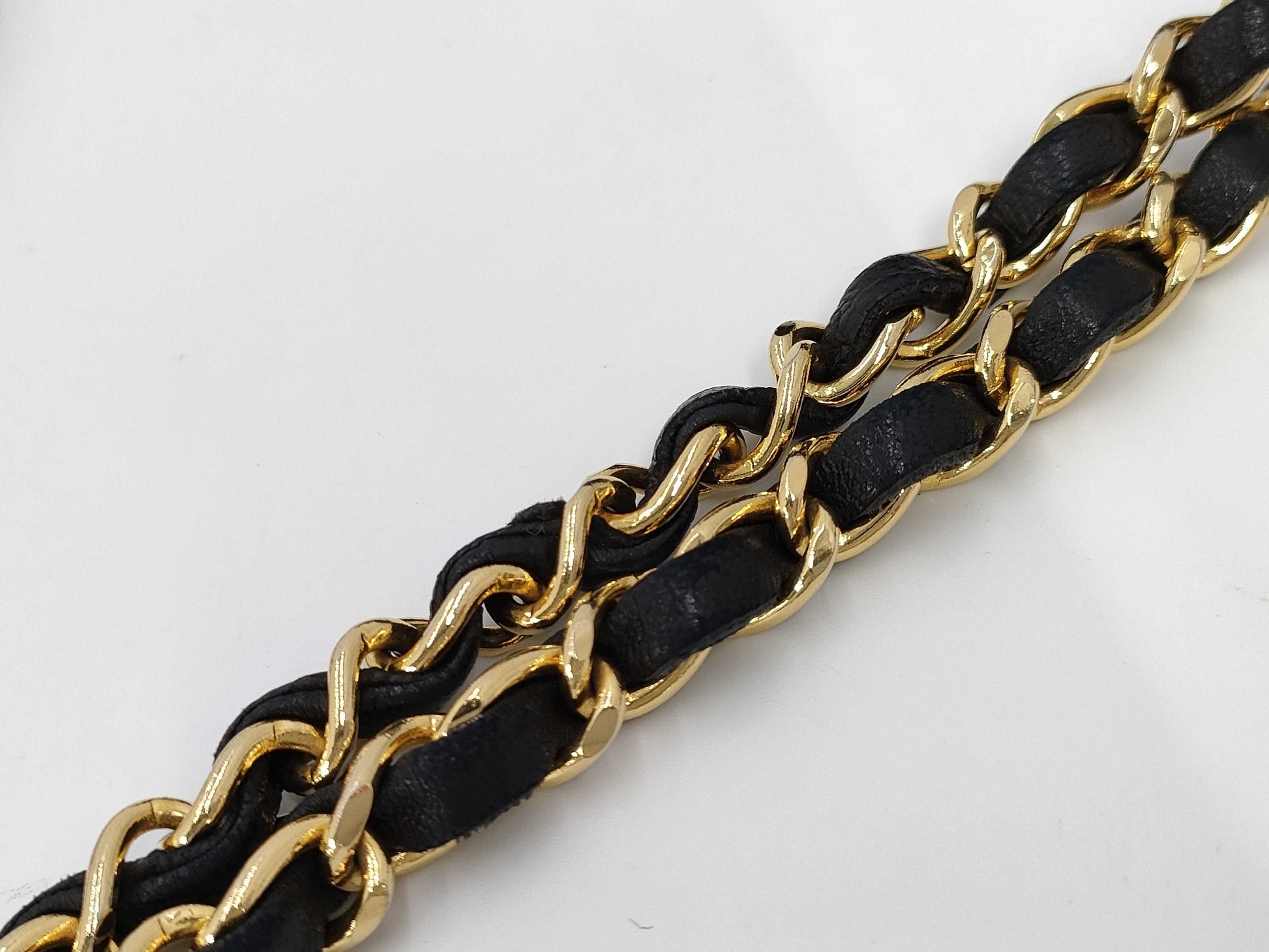 CHANEL Lambskin Chain Tote Shoulder Bag