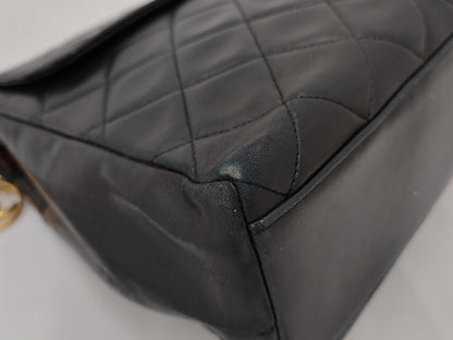 CHANEL Lambskin Chain Tote Shoulder Bag