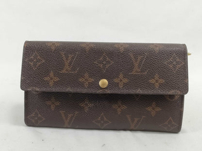 LOUIS VUITTON Monogram LOUIS VUITTON Louis Vuitton Portefeuille Sarah M61734 Monogram Long Wallet