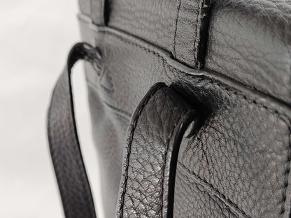 Tory Burch Backpack, Grained Leather, Fits B5, Large Logo, Backpack