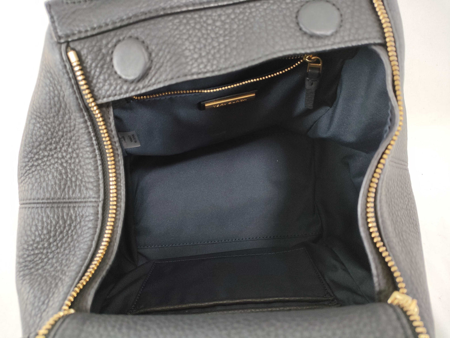 Tory Burch Tory Burch Handbag Leather Half Moon Black Handbag