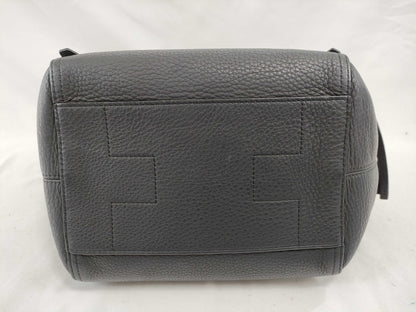 Tory Burch Tory Burch Handbag Leather Half Moon Black Handbag