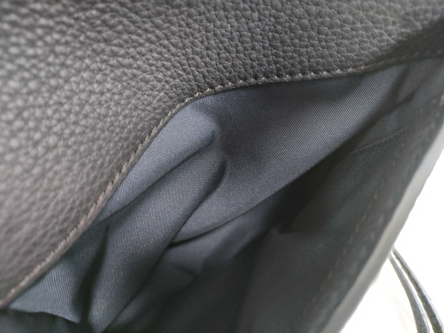 Tory Burch Tory Burch Handbag Leather Half Moon Black Handbag