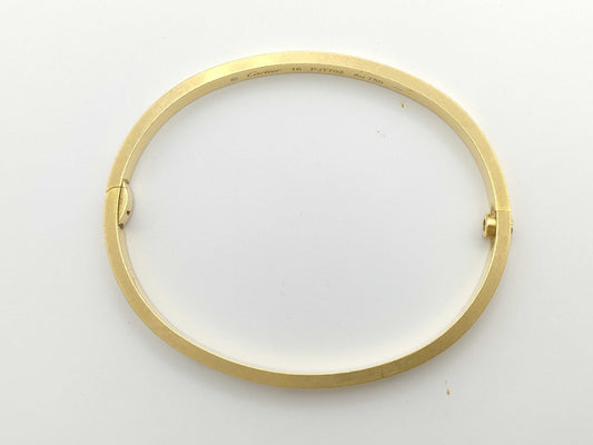 Cartier Love Bracelet Small #16 Yellow Gold AU750 18.3g Bracelet/Bangle 