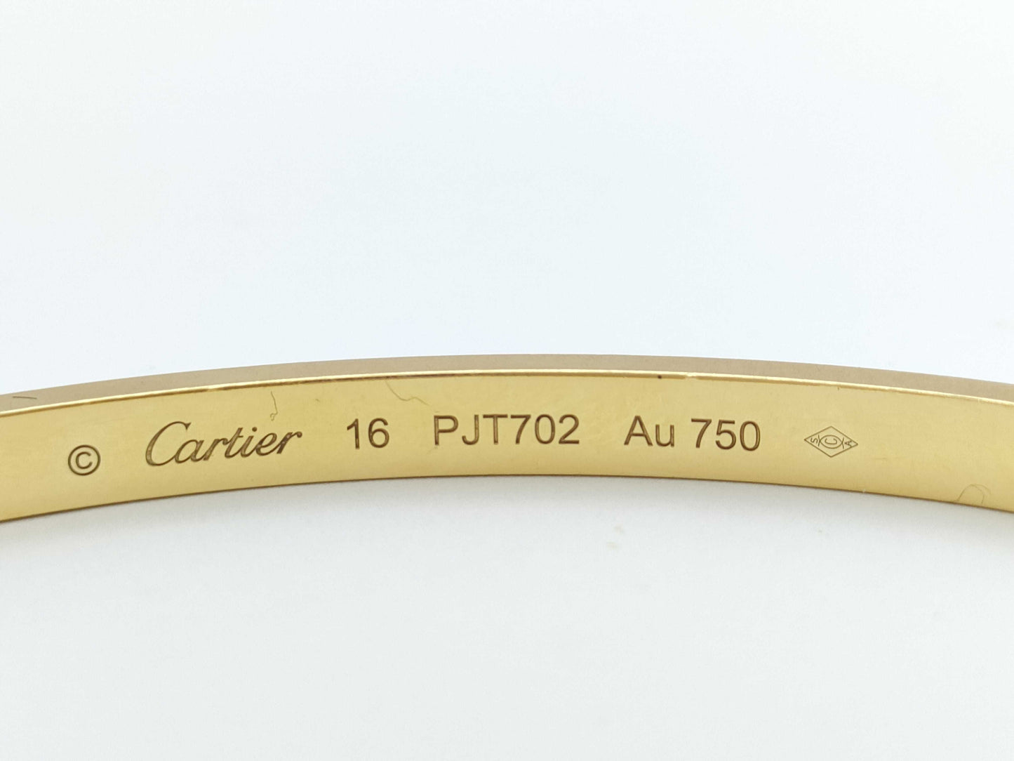 Cartier Love Bracelet Small #16 Yellow Gold AU750 18.3g Bracelet/Bangle 
