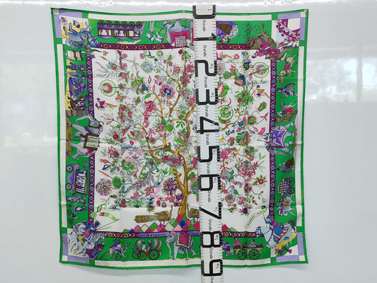 HERMES HERMES Carré 90 "Dazzling India" Scarf