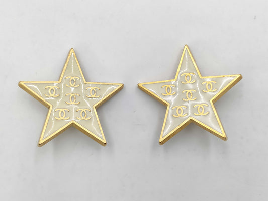 CHANEL Coco Mark Star 01P Earrings