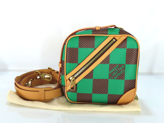 LOUIS VUITTON RFID Verified Damier Pop Chess Messenger Bag N40563 RFID Shoulder Bag
