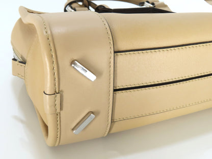 LOEWE Amazona 23 352.30. N71 Leather Beige 2-Way Handbag