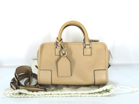 LOEWE Amazona 23 352.30. N71 Leather Beige 2-Way Handbag