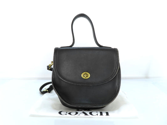 COACH 9957 2-Way Shoulder Bag, Handbag, Black Leather, Shoulder Bag