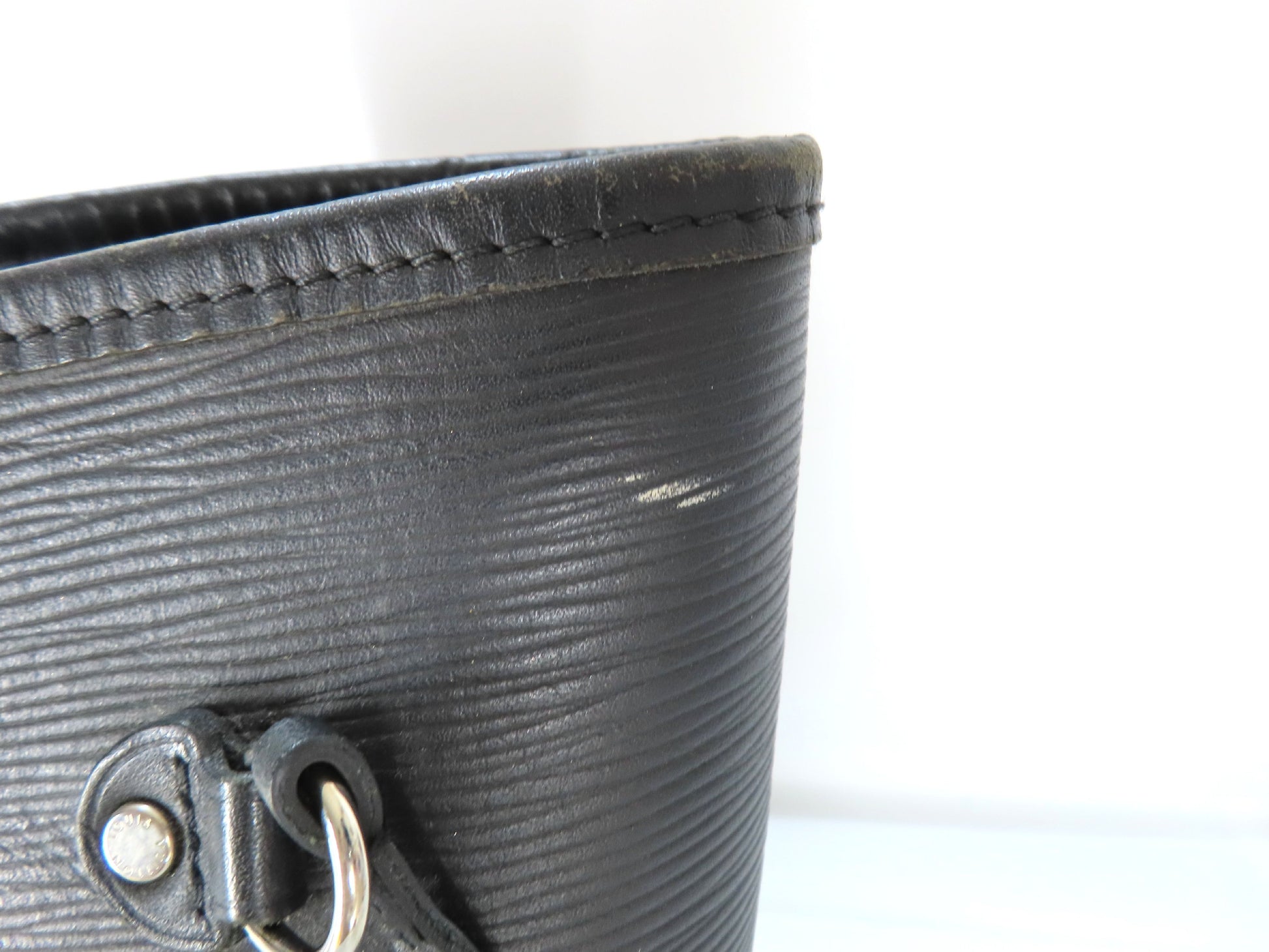 LOUIS VUITTON Epi Neverfull MM Noir M40932 CA1173 Tote Bag