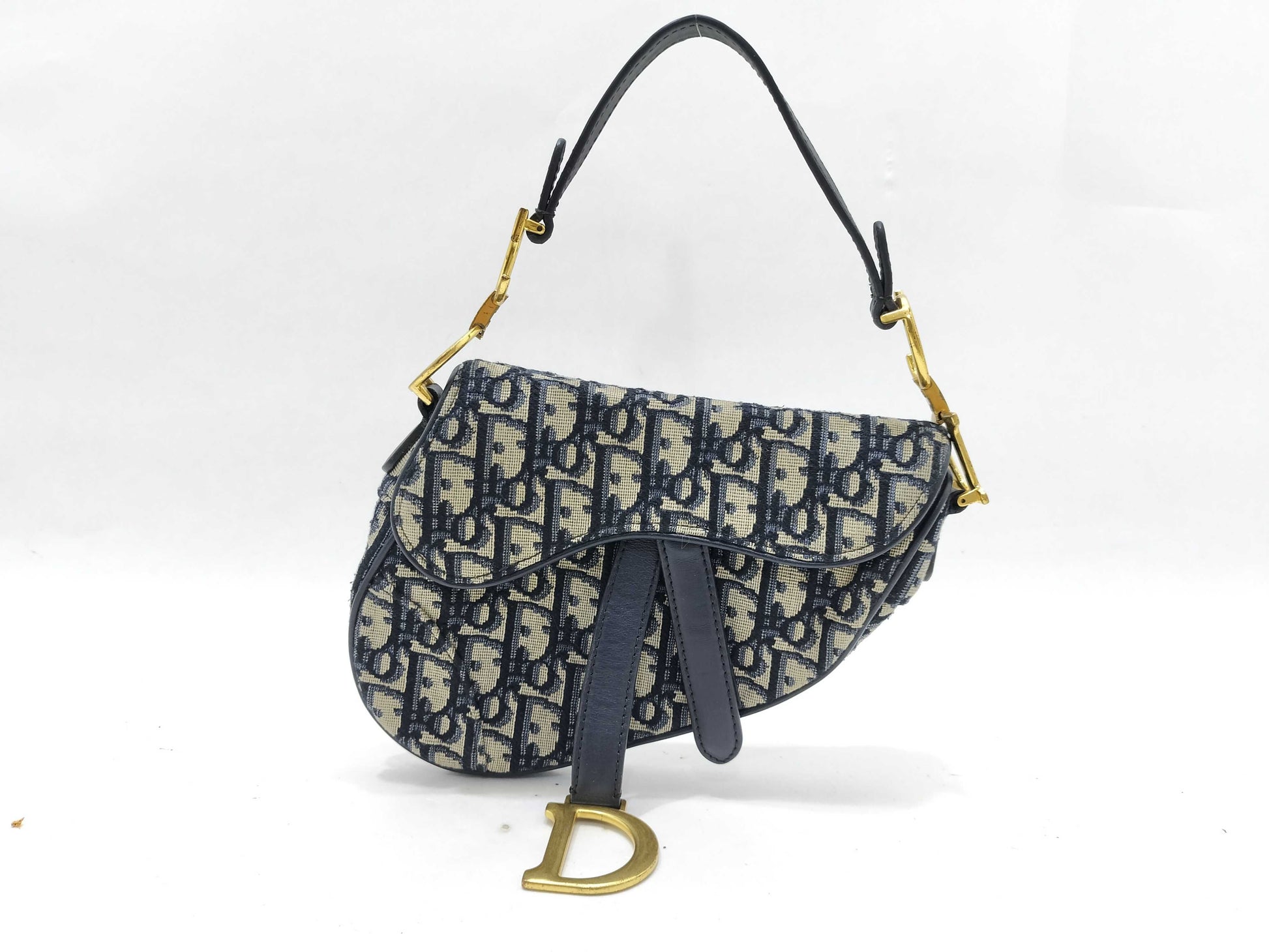 Dior Trotter Dior Oblique Saddle Bag Canvas Shoulder Bag Handbag