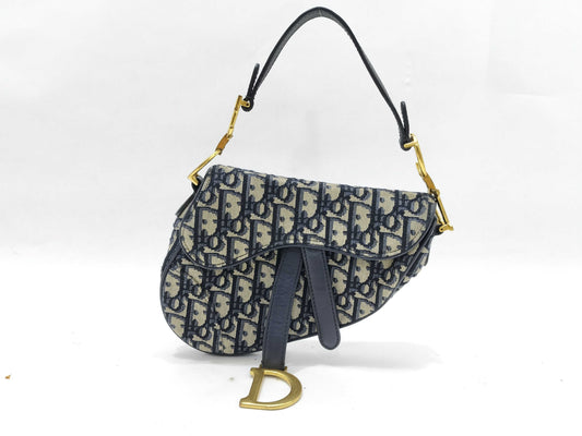 Dior Trotter Dior Oblique Saddle Bag Canvas Shoulder Bag Handbag
