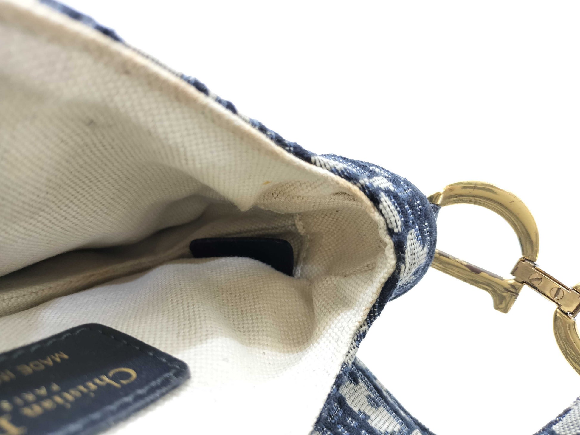 Dior Trotter Dior Oblique Saddle Bag Canvas Shoulder Bag Handbag