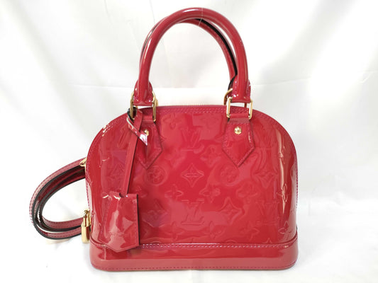 LOUIS VUITTON MI 0134 RFID Unverified Vernis Louis Vuitton Alma BB Handbag