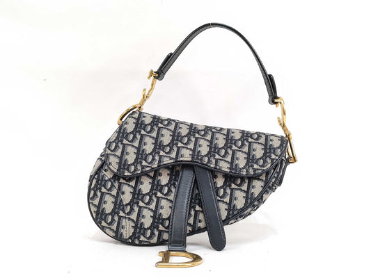 Dior Trotter Dior Oblique Saddle Bag Canvas Shoulder Bag Handbag
