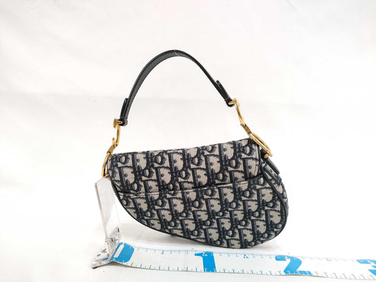Dior Trotter Dior Oblique Saddle Bag Canvas Shoulder Bag Handbag