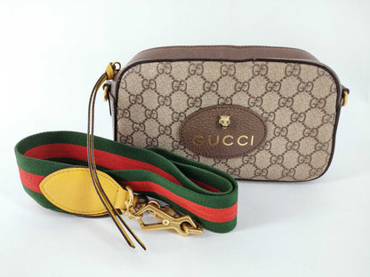 GUCCI GG Canvas Gucci Camera Bag Shoulder Bag