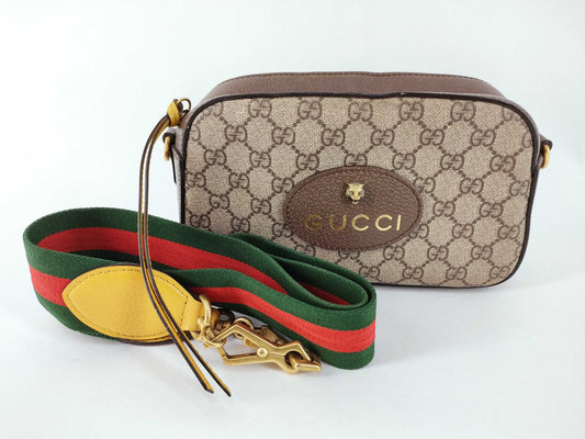 GUCCI GG Canvas Gucci Camera Bag Shoulder Bag