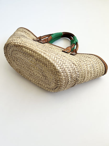 BALENCIAGA BALENCIAGA Basket Bag Basket Handbag Bistro Pannier Straw Raffia Straw Barley Handbag
