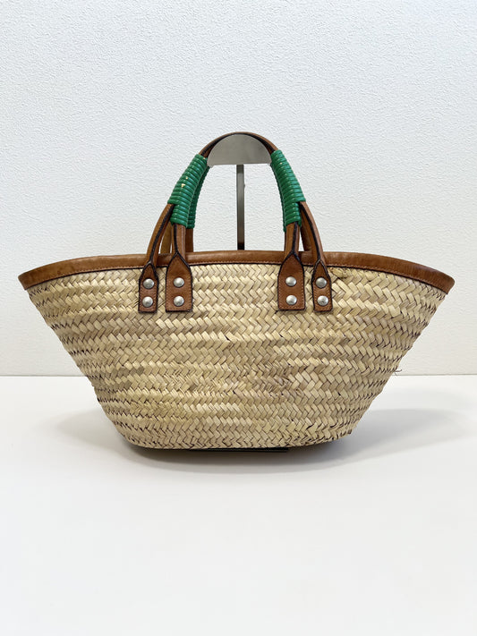 BALENCIAGA BALENCIAGA Basket Bag Basket Handbag Bistro Pannier Straw Raffia Straw Barley Handbag