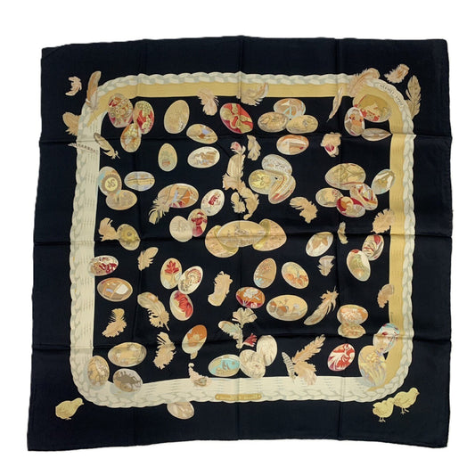 HERMES Hermes Egg Carré 90 Scarf