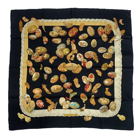 HERMES Hermes Egg Carré 90 Scarf