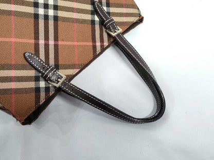 BURBERRY Blue Label Nova Check Leather Handbag