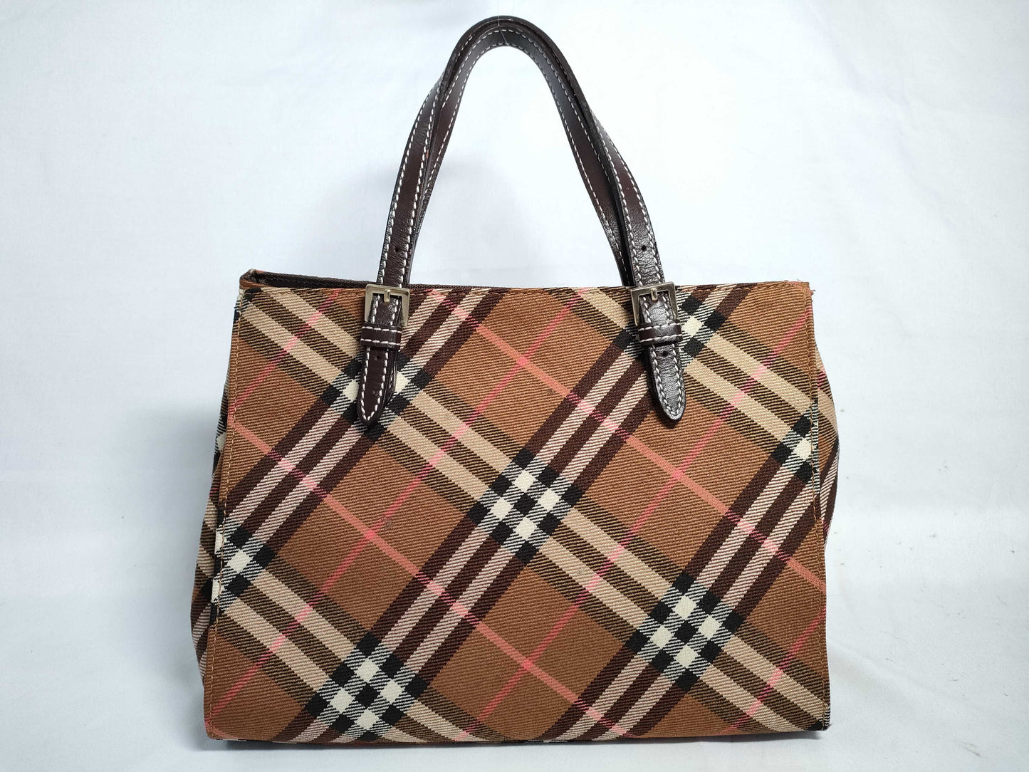 BURBERRY Blue Label Nova Check Leather Handbag