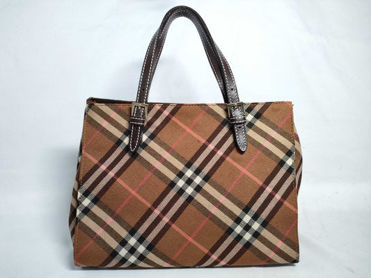 BURBERRY Blue Label Nova Check Leather Handbag