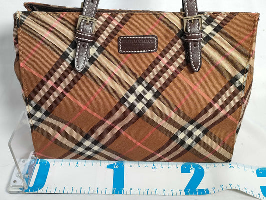 BURBERRY Blue Label Nova Check Leather Handbag