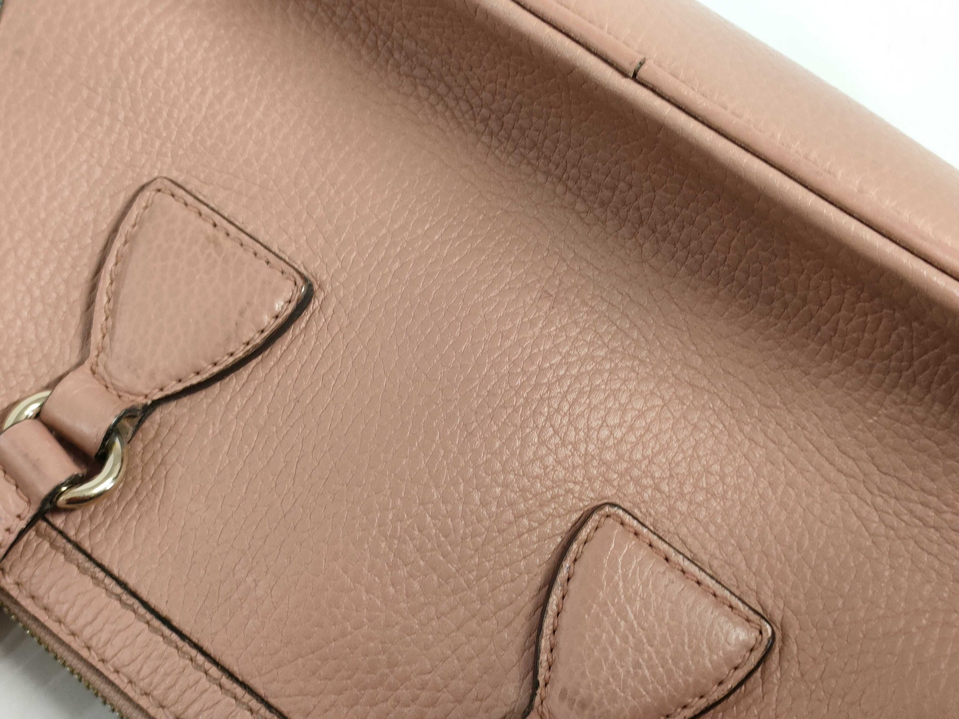 GUCCI GG Charm 2-Way Shoulder Bag/Handbag Leather Women's Pink Light Pink Handbag