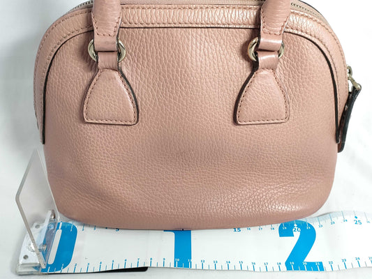 GUCCI GG Charm 2-Way Shoulder Bag/Handbag Leather Women's Pink Light Pink Handbag