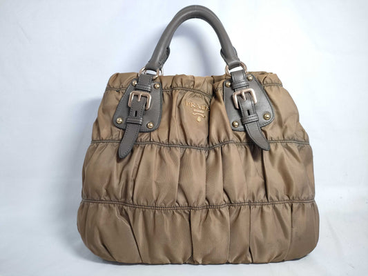 PRADA PRADA Prada Gathered Handbag Shoulder Bag 2-Way Crossbody Shoulder Handbag