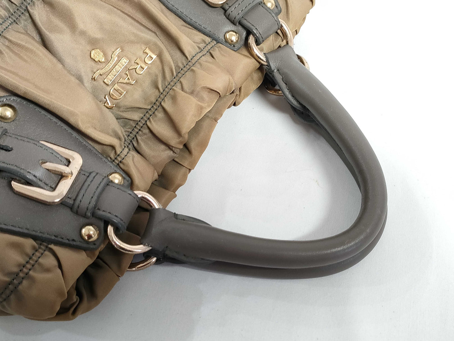 PRADA PRADA Prada Gathered Handbag Shoulder Bag 2-Way Crossbody Shoulder Handbag