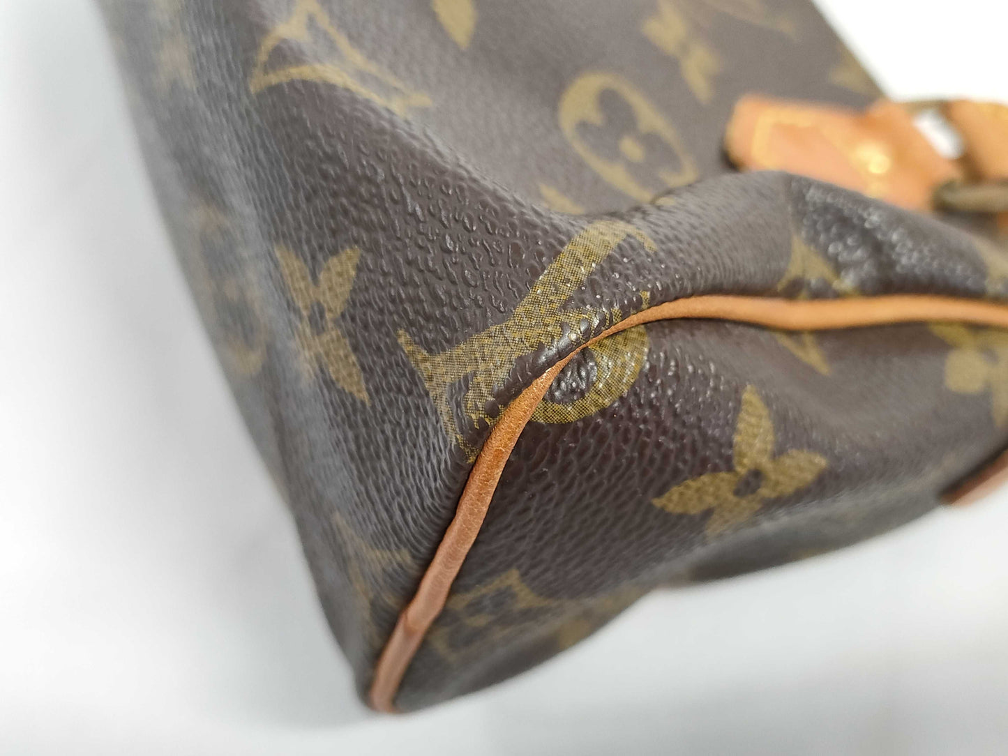 LOUIS VUITTON RFID verification not possible, serial number not confirmed, Monogram LOUIS VUITTON M41534 Monogram M41534 Mini Speedy Pouch Handbag with White Tag