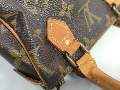 LOUIS VUITTON RFID verification not possible, serial number not confirmed, Monogram LOUIS VUITTON M41534 Monogram M41534 Mini Speedy Pouch Handbag with White Tag