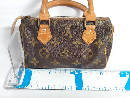 LOUIS VUITTON RFID verification not possible, serial number not confirmed, Monogram LOUIS VUITTON M41534 Monogram M41534 Mini Speedy Pouch Handbag with White Tag
