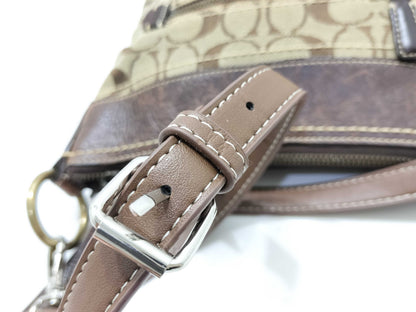 COACH Signature Nylon Shoulder Bag