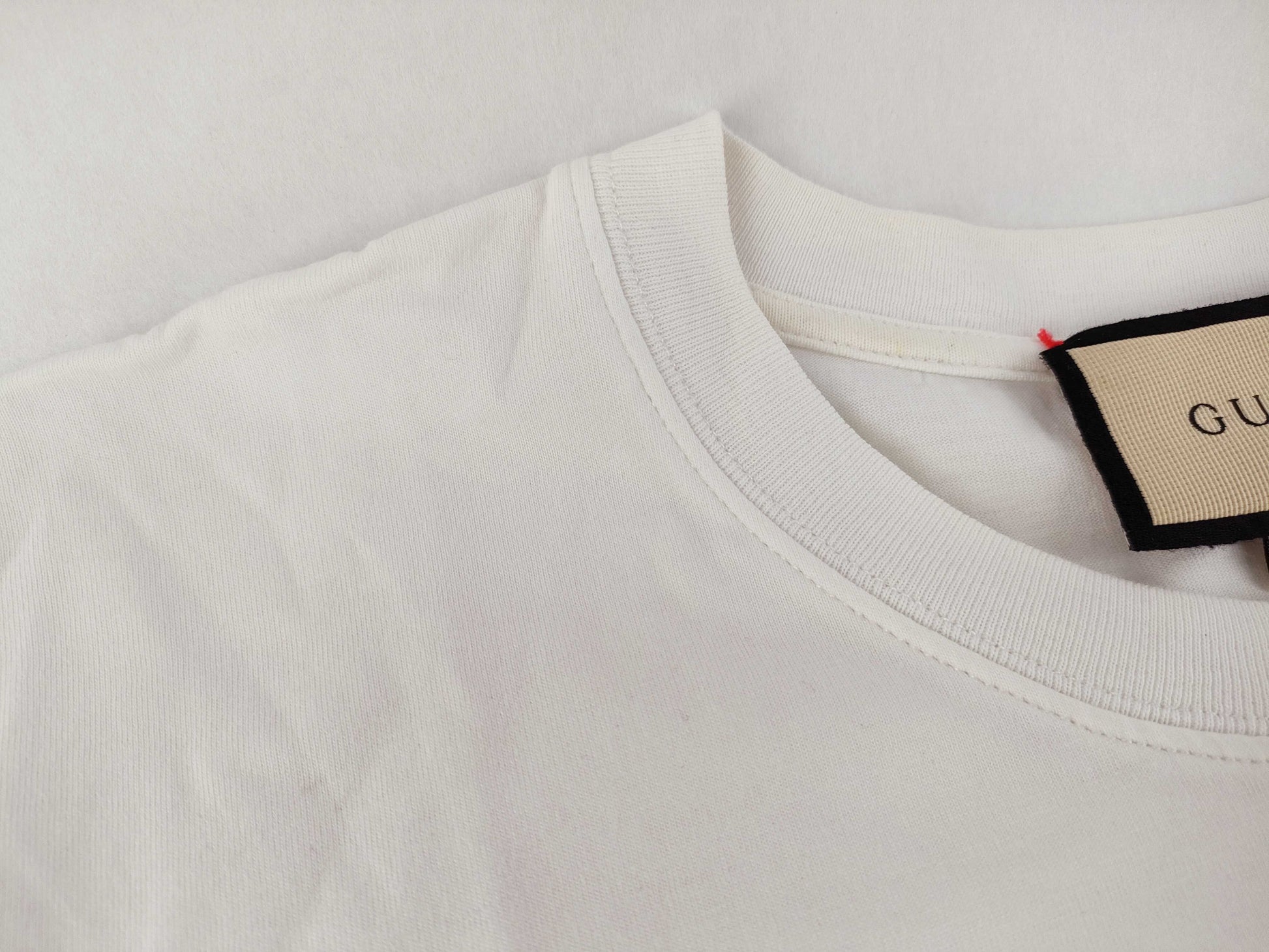 GUCCI GUCCI Short Sleeve T-Shirt Crew Neck G Logo Mirror Print T-Shirt