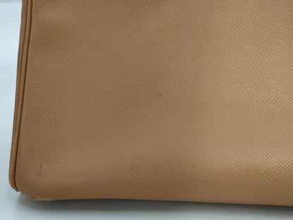 HERMES Birkin 35 Couchvel Natural Leather with Gold Hardware, E-Type Handbag