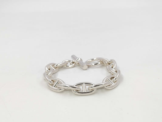 HERMES Chaine d'Ancre GM 13-link 925 bracelet, total weight 70.94g
