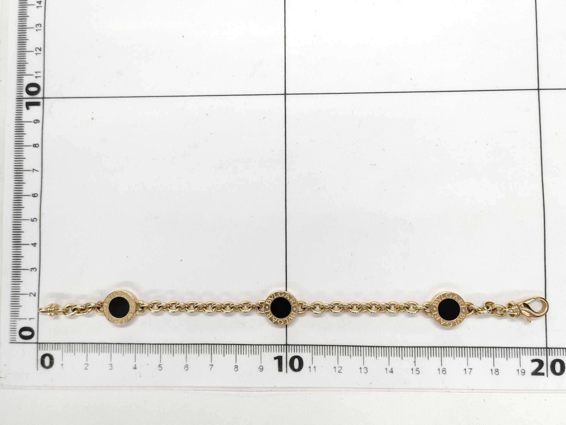 BVLGARI BB Onyx YG 750 24.5g Bracelet/Bangle 