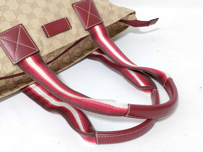 GUCCI GG Canvas Gucci Handbag Sherry Line Handbag