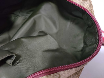 GUCCI GG Canvas Gucci Handbag Sherry Line Handbag