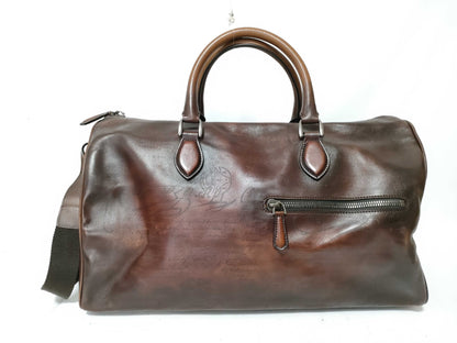 Berluti Boston Bag 2-way Calligraphy Boston Bag