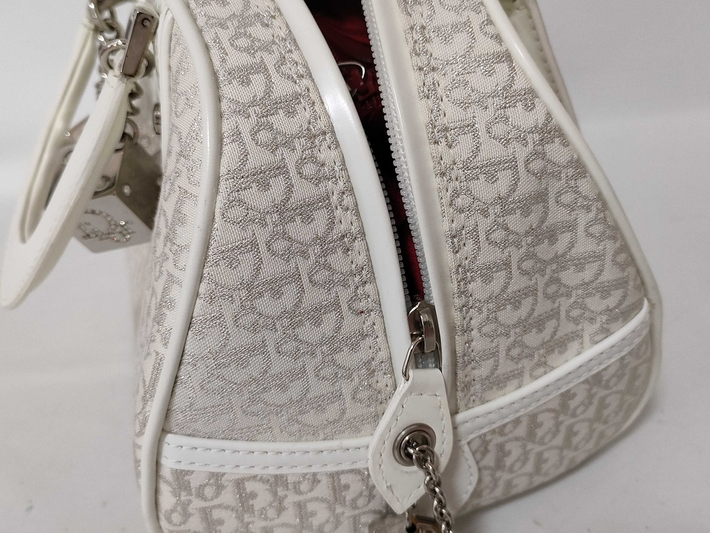 Dior Trotter Glitter Handbag with Dice Charm