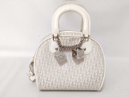 Dior Trotter Glitter Handbag with Dice Charm